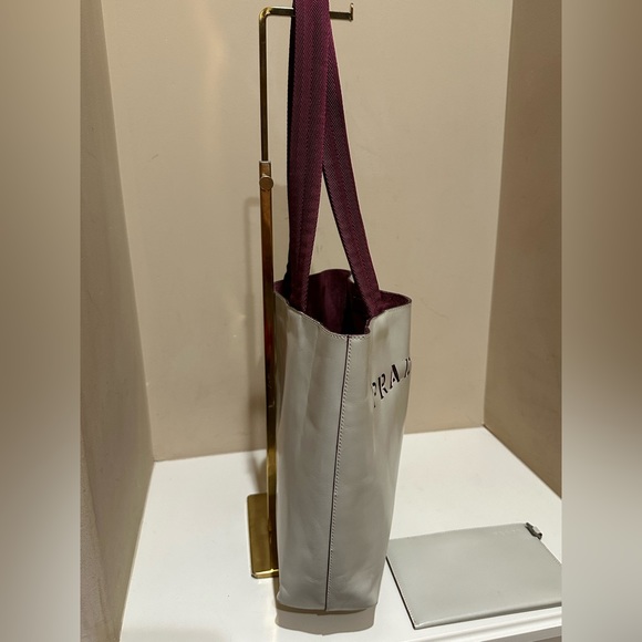 Prada Vitello Vintage Shopping Tote and Pouch - Picture 3 of 12